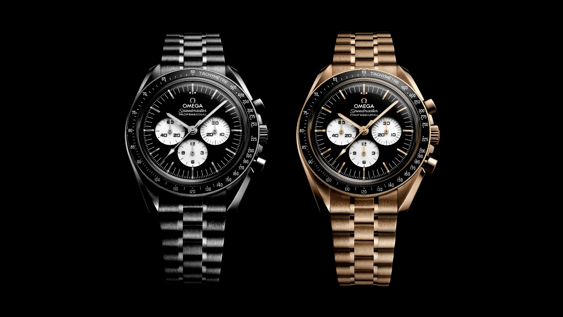 OMEGA Launches Speedmaster Moonwatch in Black and White